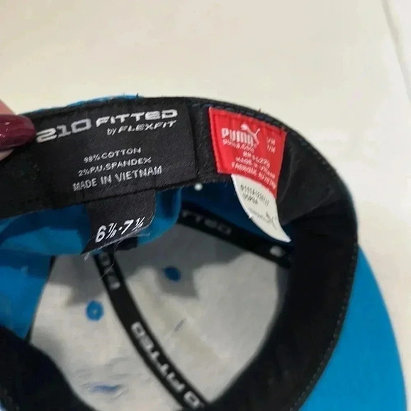 Puma 210 Fitted Blue Baseball Hat (Size 6 7/8-7 1/4) - Picture 6 of 6